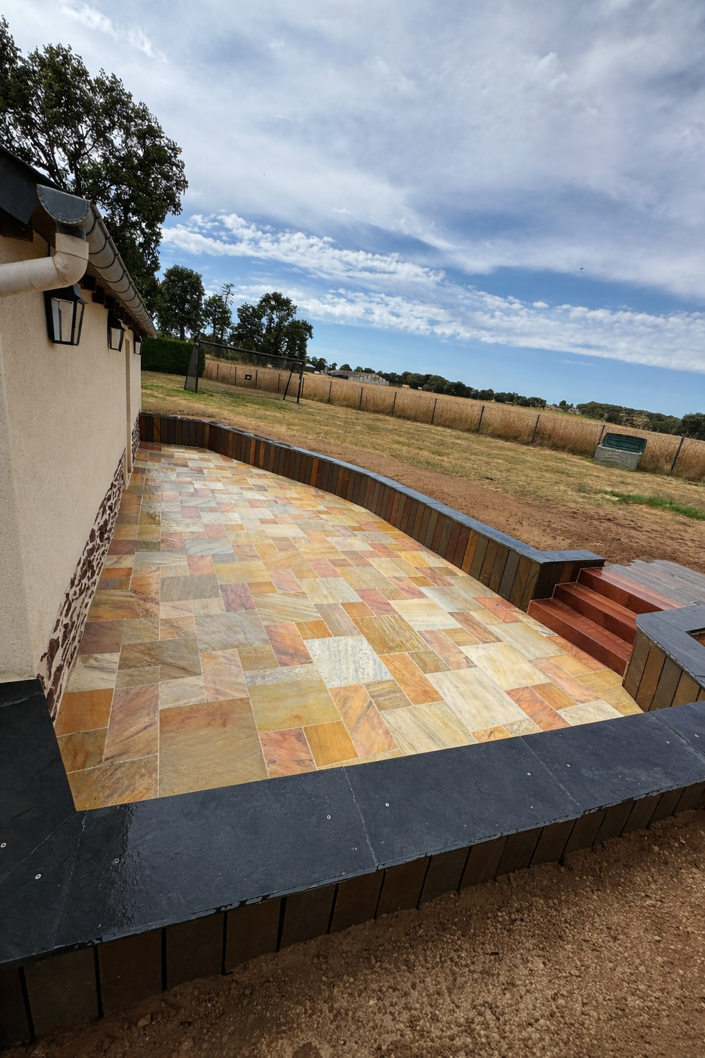 Création de terrasses à Breteil